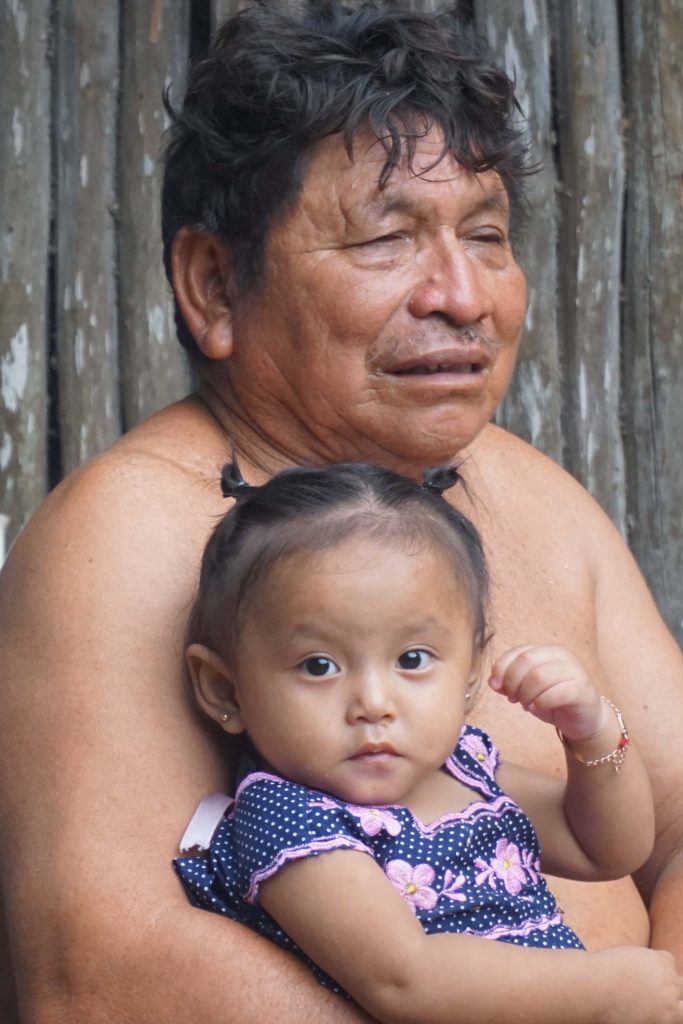 Yucatan bölgesinde ziyaret ettiğimiz bir Maya ailesi
